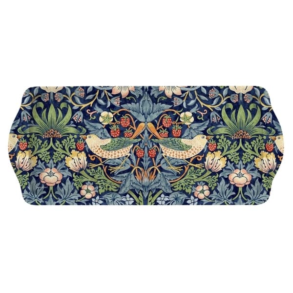 Strawberry Thief Blue Sandwich tray - Morris & Co