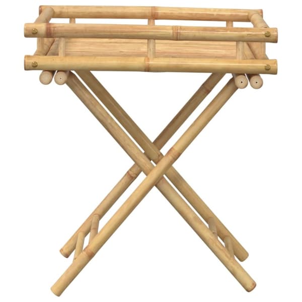 vidaXL Sammenleggbart brettbord 60x40x68 cm bambus
