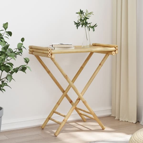 vidaXL Sammenleggbart brettbord 70,5x42,5x80 cm bambus
