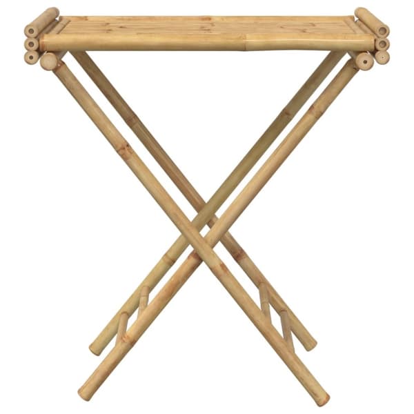 vidaXL foldbart bakkebord 70,5x42,5x80 cm bambus -  Serveringsbakker