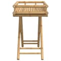 Miniatyrbillede 7 af 11: vidaXL foldbart bakkebord 60x40x68 cm bambus -  Serveringsbakker