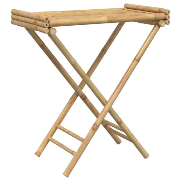 The Living Store foldbart bakkebord 70,5x42,5x80 cm bambus -  Serveringsbakker