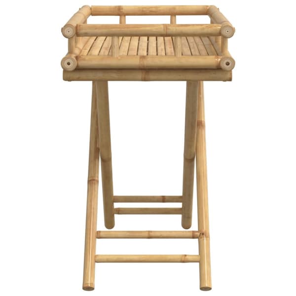 The Living Store Hopfällbart brickbord 60x40x68 cm bambu -  Serveringsbrickor