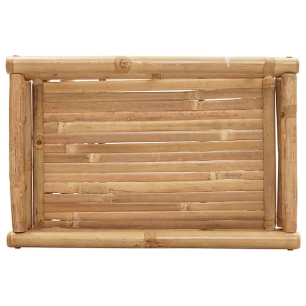 The Living Store Hopfällbart brickbord 60x40x68 cm bambu -  Serveringsbrickor