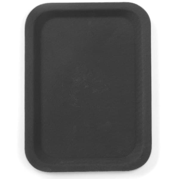 Skridsikker rektangulær tjenerbakke 20x28cm - sort