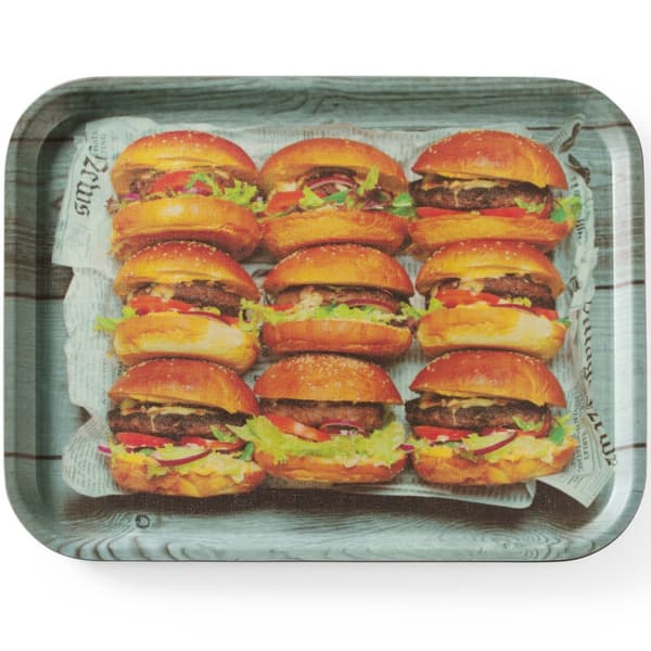 Skridsikker bakke til servering af velsmagende burger 330 x 430 mm - Hendi 508008