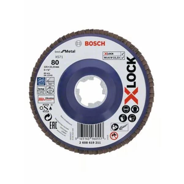 Klaffplatta - BOSCH - X571 - X-LOCK - Zirkoniumbetong - Borrning 22,23 mm
