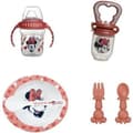 Miniatyrbild 1 av 6: THERMOBABY MINNIE 1:a åldern Matpaket - 1 nibbler + 1 skål med sked + 1 kopp med handtag + Set med 2 bestick