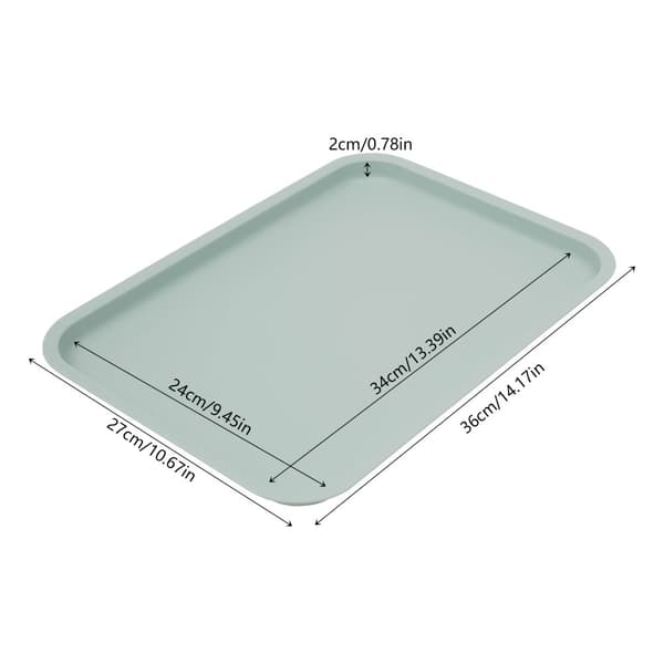 Hållbar Serveringsbricka Set, Halkfri Yta, Värmebeständigt Material, Stapelbar Design
