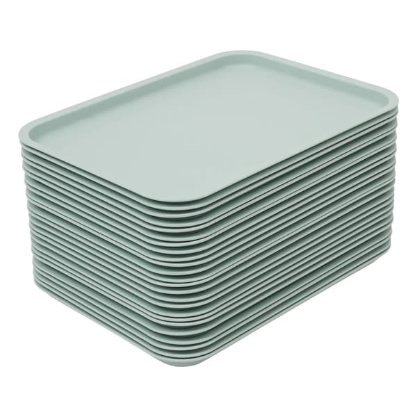 Hållbar Serveringsbricka Set, Halkfri Yta, Värmebeständigt Material, Stapelbar Design