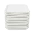 Miniatyrbillede 2 af 2: Fastfoodbakker, moderne rektangulært design, stabelbare for nem opbevaring,Hvid