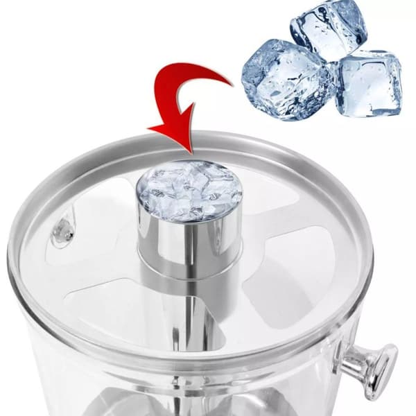 vidaXL Juicedispenser rustfritt stål 8 L