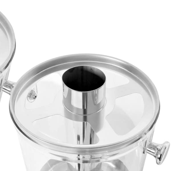 vidaXL Trippel juicedispenser rustfritt stål 3 x 8 L