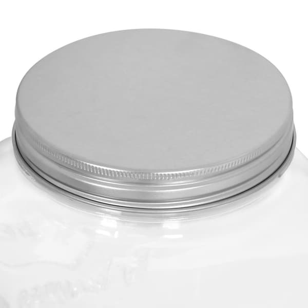vidaXL Glasbehållare med tappkran 8050 ml glas