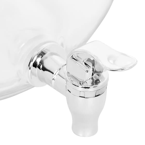 vidaXL Glasbehållare med tappkran 8050 ml glas