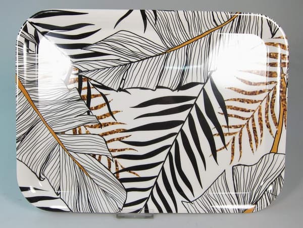 Bricka Deco Blad 23x17 cm