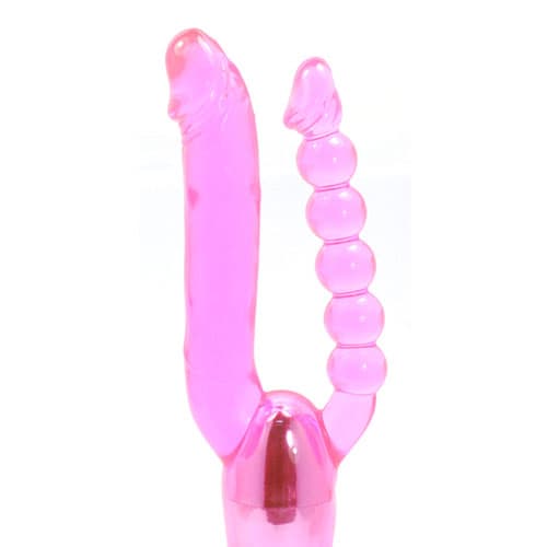 Dubbel dildo, Vibrerande