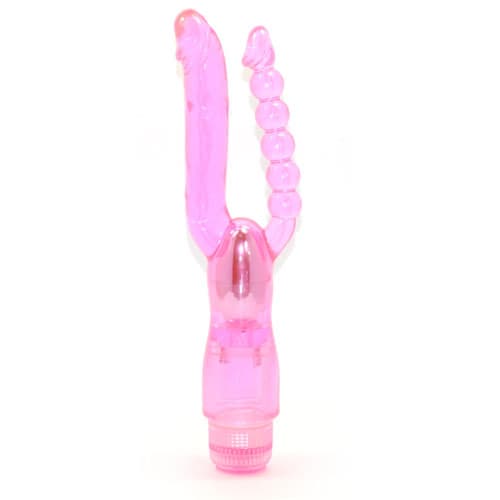 Dubbel dildo, Vibrerande