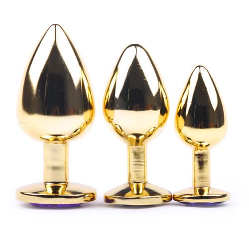 Buttplug Metall 2,5 cm Guld