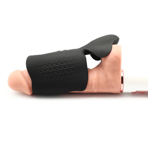 Skönt vibrerande handtag för onani - 10 hastigheter, medicinsk silikon, USB-laddning