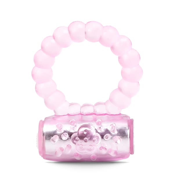 Vibrerande Penisring med Rosa Pärlor