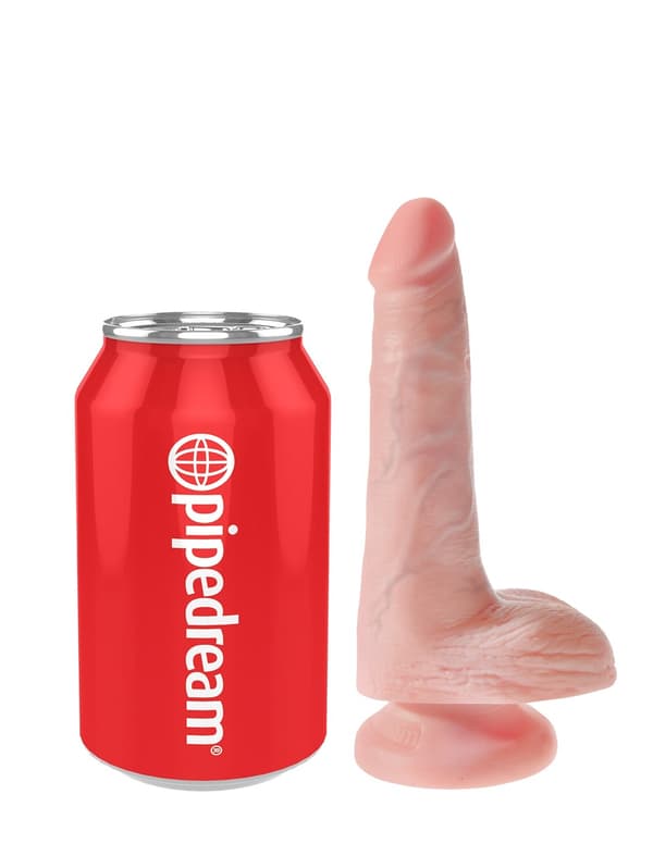 Dildo med Pung 18 cm - Ljus Hudfärg