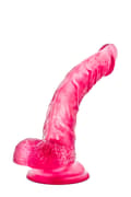 Miniatyrbild 2 av 2: B YOURS SWEET - Böjd Dildo Med Pung 18cm