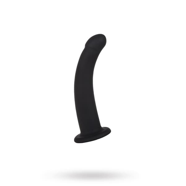 Black Silicone Semi Realistic Dildo - Small