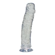 Crystal Clear jelly Dildo med sugekop