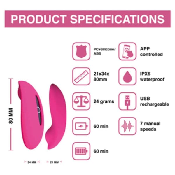 Magic Motion Candy App-Styret Klitoris Vibrator