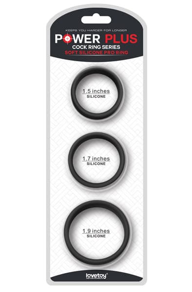 Lovetoy Soft Silicone Pro Rings Penisring pakke