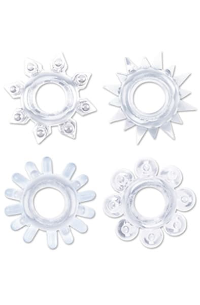 Chisa Novelties Cock Ring Set Clear Pakke med penisringer