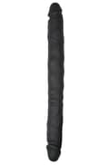 Miniatyrbilde 1 av 2: Easytoys Silicone Double Ended Dildo Black 30cm Dobbeldildo