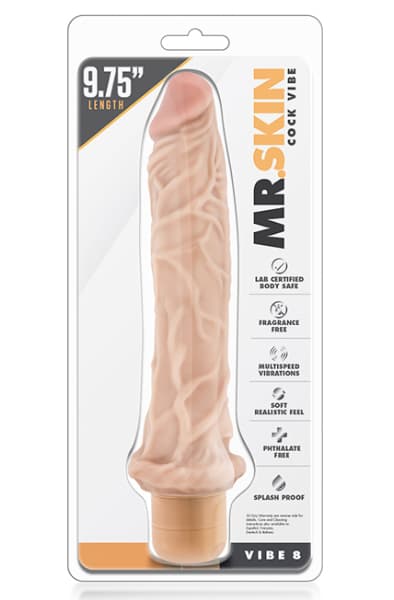 Dr. Skin Cock Vibe 8 25cm Dildo med vibrator