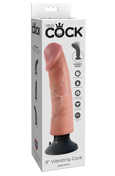 Pipedream King Cock Vibrating Cock 23 cm Vibrerende dildo
