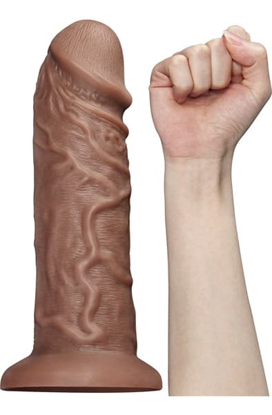 Realistic Chubby Vibrating Dildo 26,5cm Dildo med vibrator
