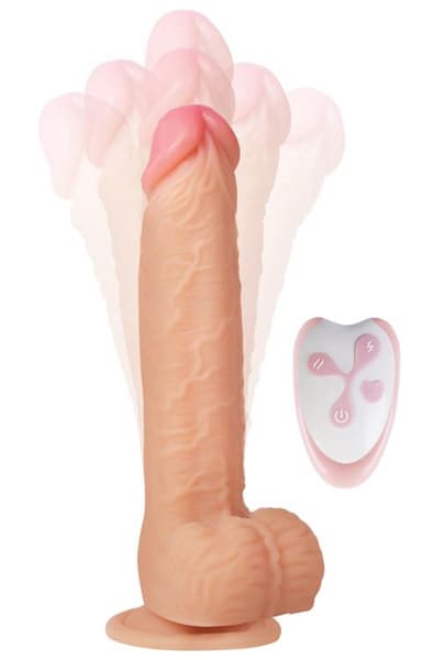 Realistic Remote Control Vibrating Dildo Dildo med vibrator