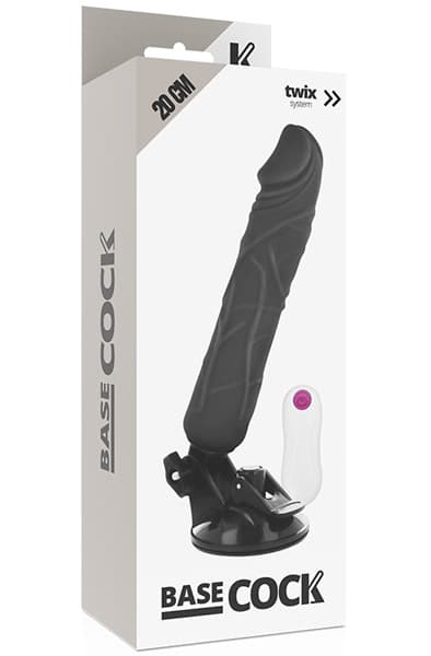 Basecock Twix System 20 cm Värisevä dildo