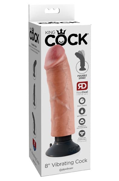 Pipedream King Cock Vibrating Cock 21,5 cm Vibrerende dildo