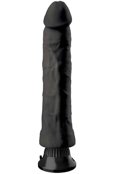 Pipedream Real Feel Deluxe Black 30 cm Vibrerende dildo