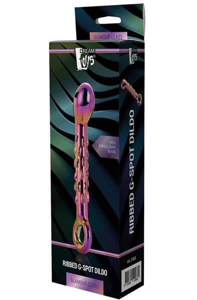 Dream Toys Glamour Glass Ribbed G-spot Dildo Glassdildo