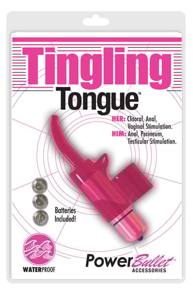 Power Bullet Tingling Tongue Pink Fingervibrator