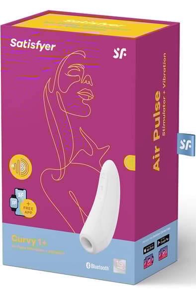 Satisfyer Curvy 1+ White App-styret klitorisstimulator