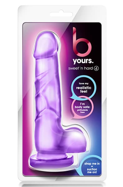 B Yours Sweet N Hard 4 Purple Dildo