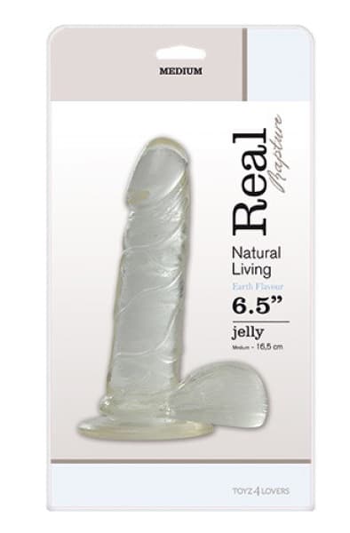 TOYZ4LOVERS Jelly Dildo Real Rapture Clear 17cm Dildo