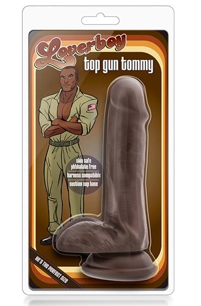 Loverboy Top Gun Tommy Chocolate 15cm Dildo