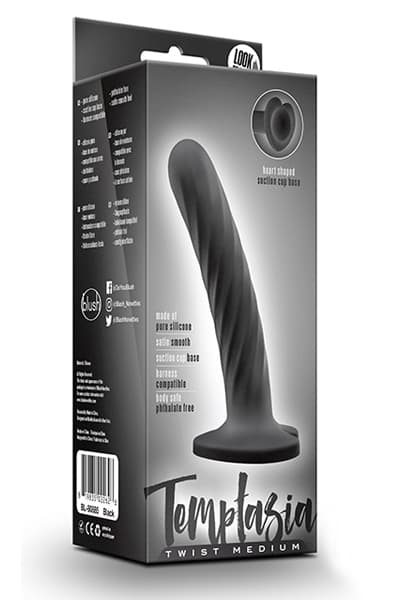 Temptasia Twist Medium Black 14cm Lille dildo