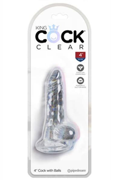 Pipedream King Cock Clear 10cm Pieni dildo