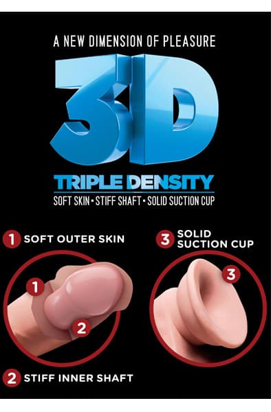 Pipedream King Cock Triple Density 25 cm Realistisk dildo