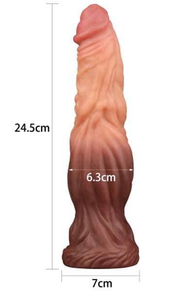 Dual Layered Nature Cock 24,5cm Dildo